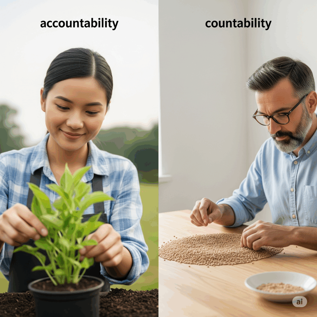 Accountability versus Countability